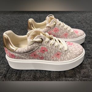 Michael Kors Romey Floral Signature Logo Platform Sneaker - NEW